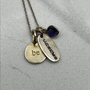 Sterling silver and amethyst necklace